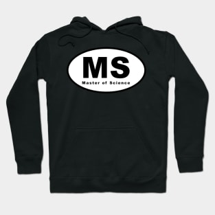 MS (Master of Science) Oval Hoodie